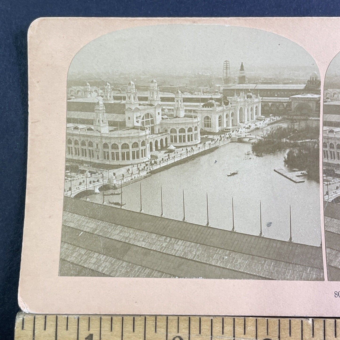 The Mining Building Stereoview Chicago World's Fair Antique c1893 X3218