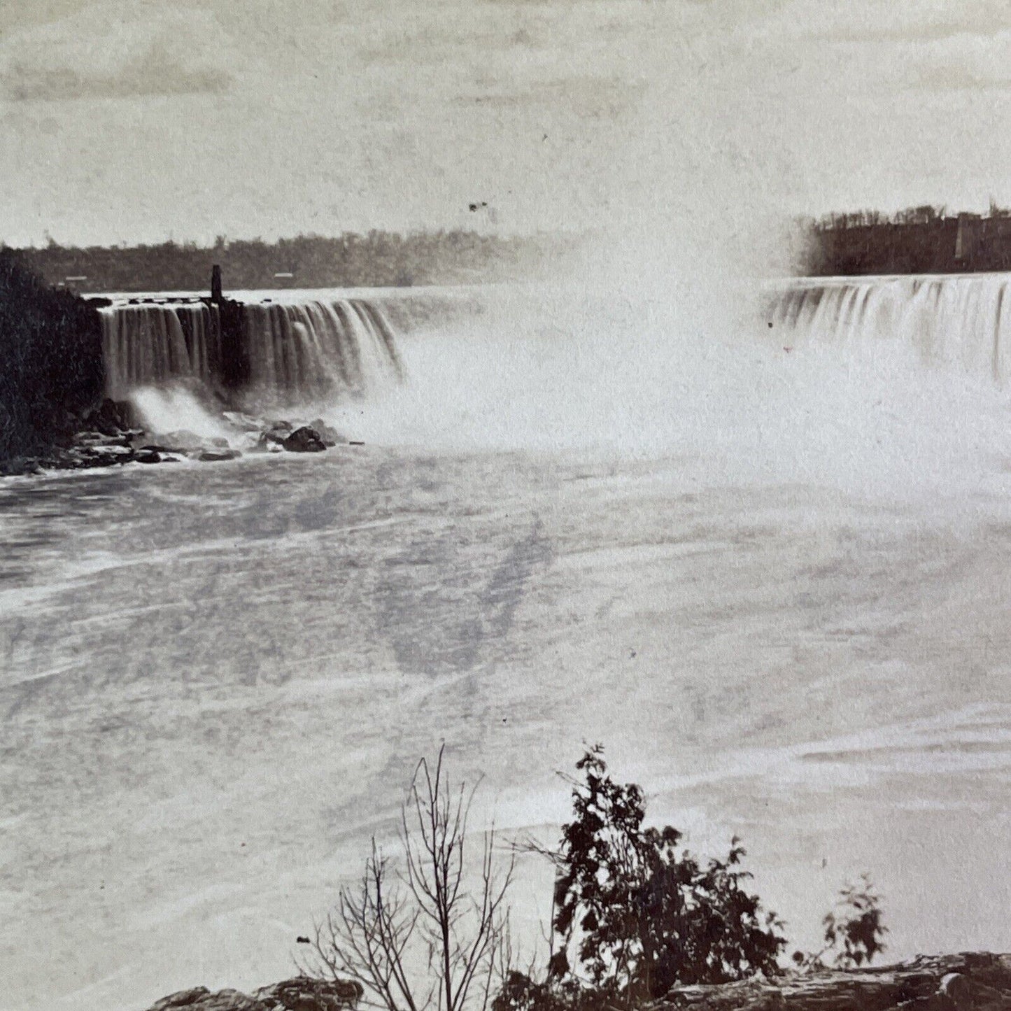 Niagara Falls Panorama View Stereoview George Curtis Antique c1870 Y2432