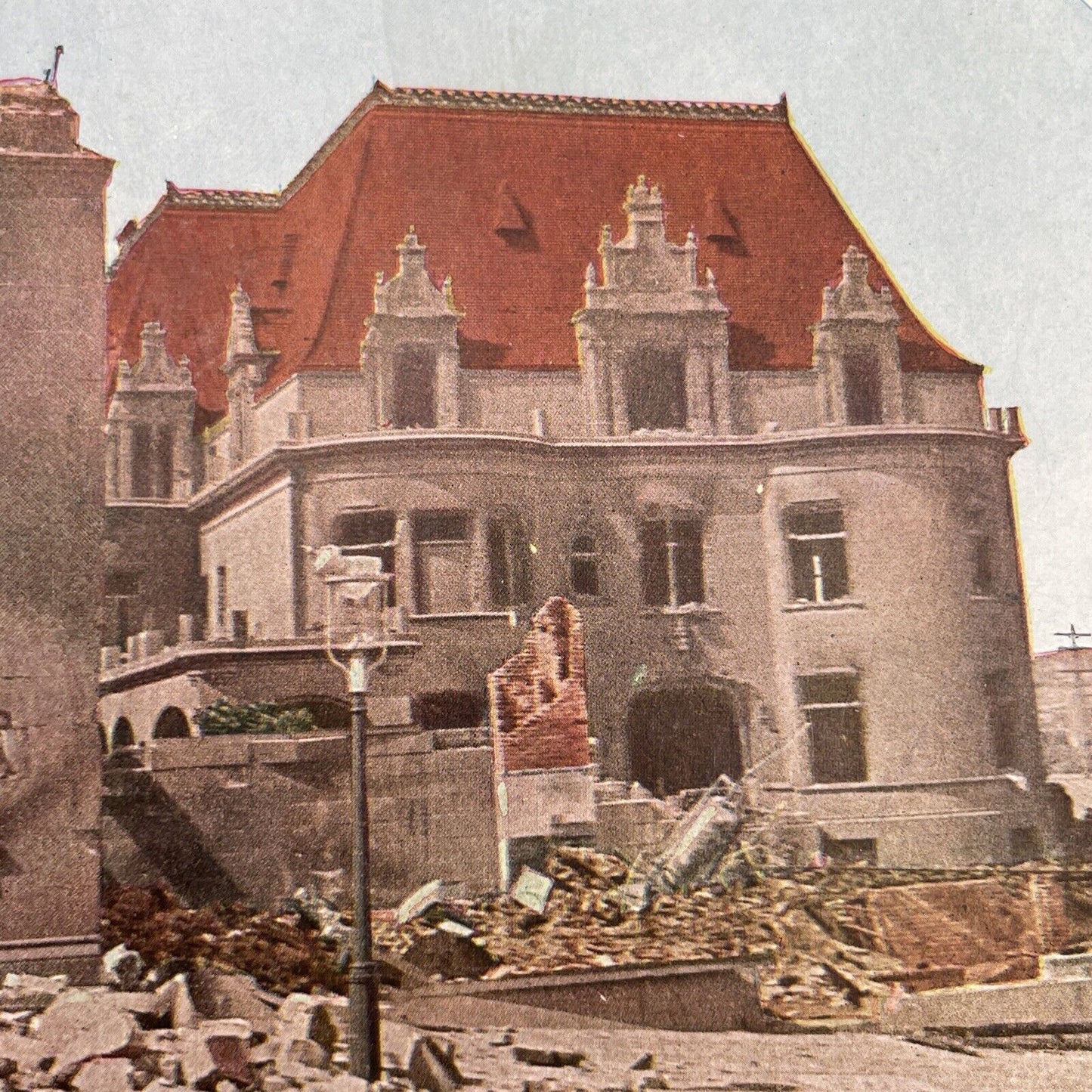 Antique 1910s San Francisco Earthquake Spreckels Stereoview Photo Card 2300-57