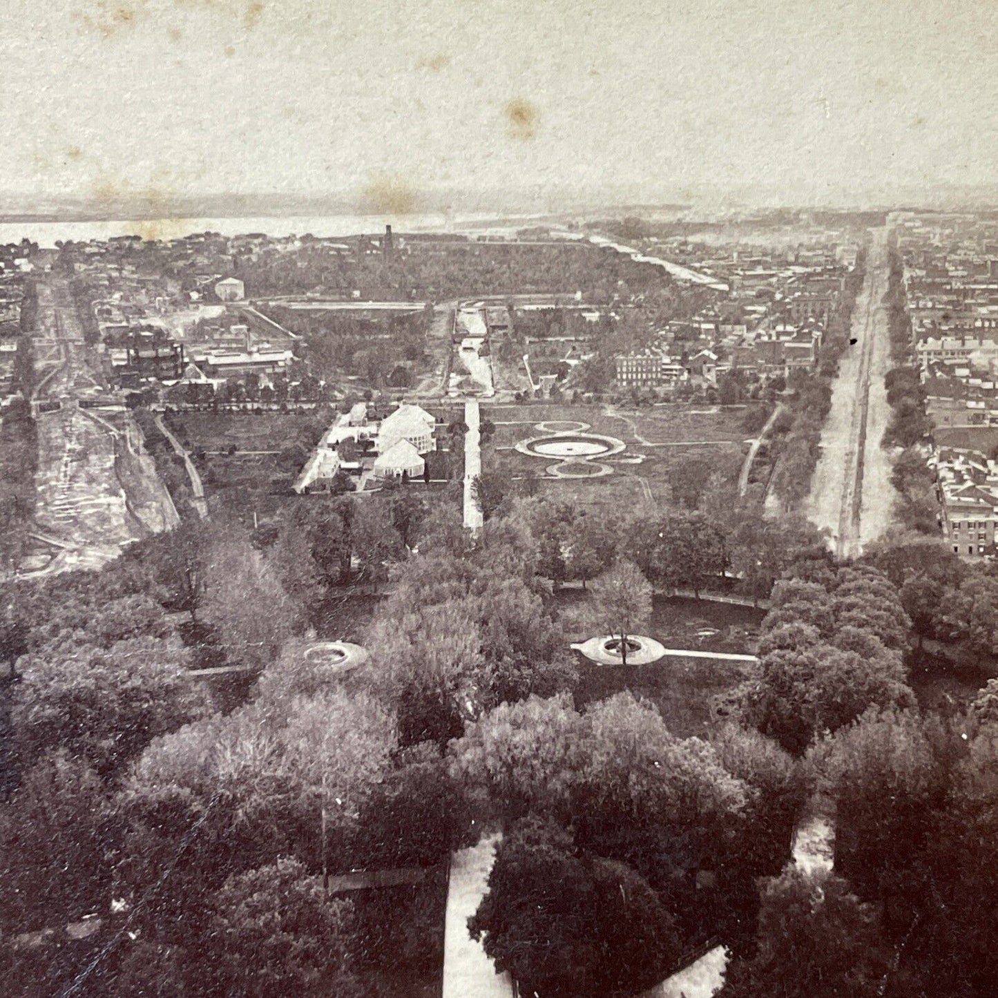 Antique 1860s Washington DC During The Civil War Stereoview Photo Card V1816