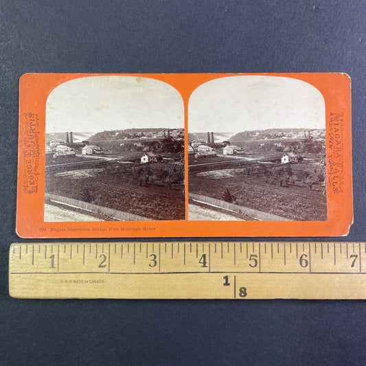 City of Niagara Falls Canada Stereoview George Curtis Antique c1870s Y2427