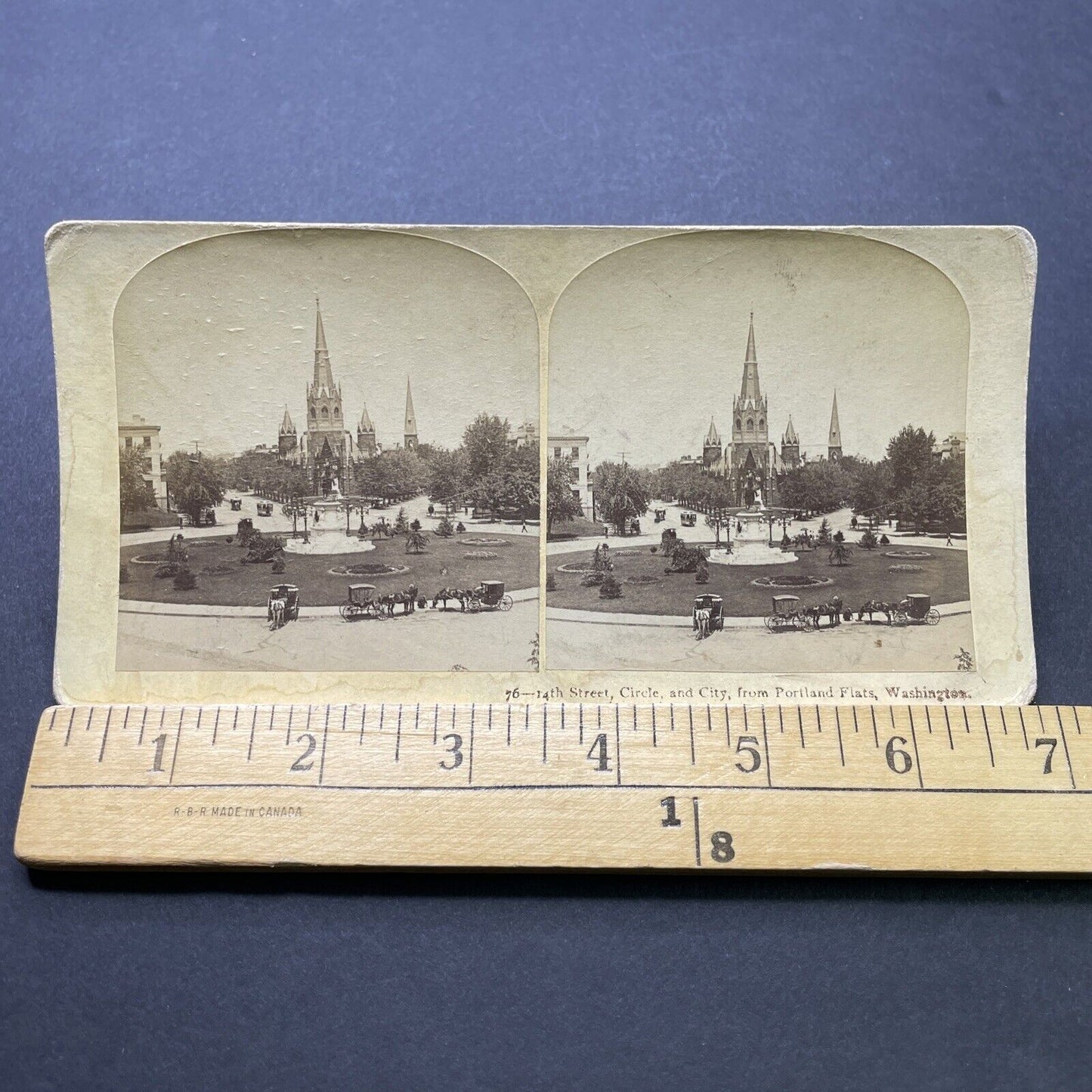 Antique 1870s Luther Place Memorial Church Washington Stereoview Photo Card 2489