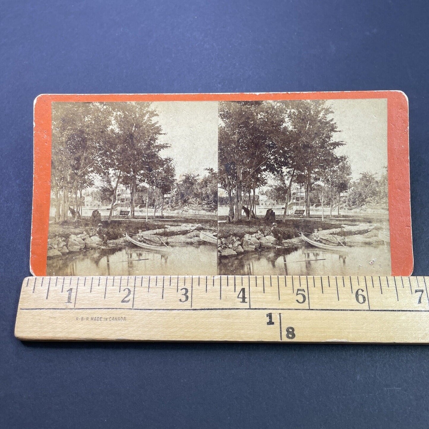 Antique 1870s Alexandria Bay New York State Stereoview Photo Card P3140