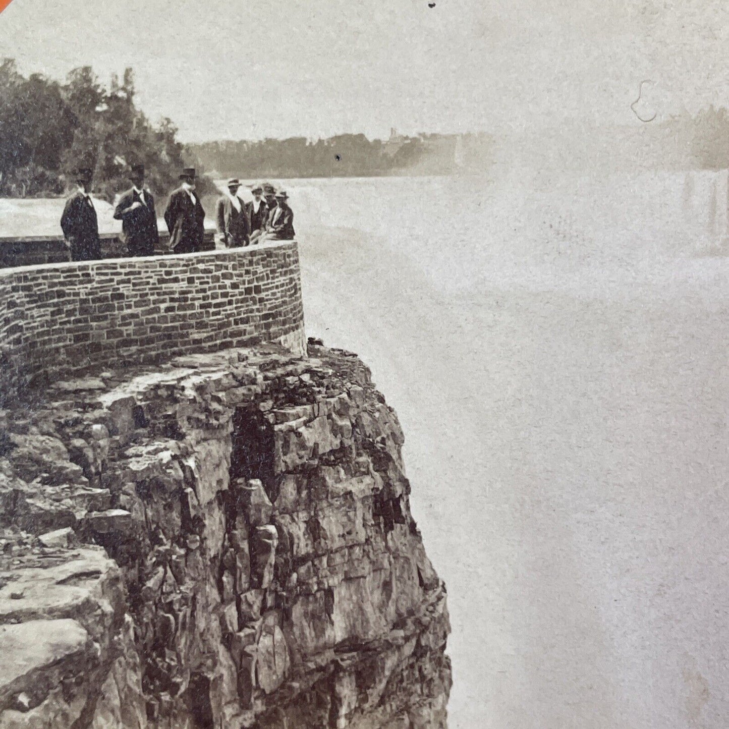 Wealthy People at Niagara Falls Stereoview George Curtis Antique c1870 Y2448