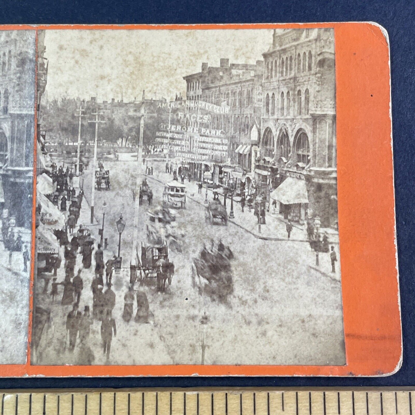 Broadway and 14th Street Manhattan Stereoview New York City c1860s Y2405