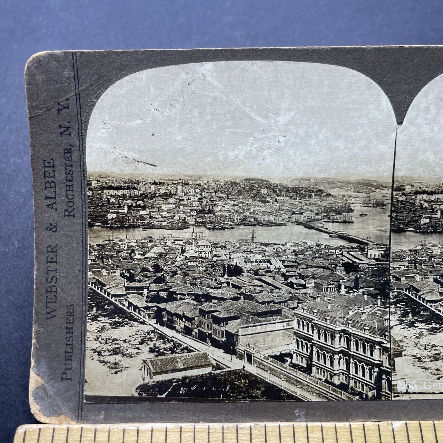 Antique 1890s City View Of Istanbul Turkey Stereoview Photo Card P2492