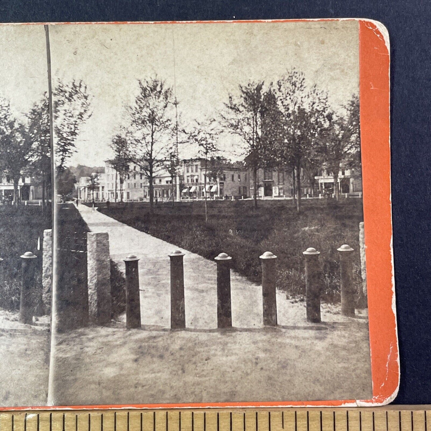 Ships Mast Fire Lookout Town Tower Stereoview New Hampshire? Antique c1875 X2589