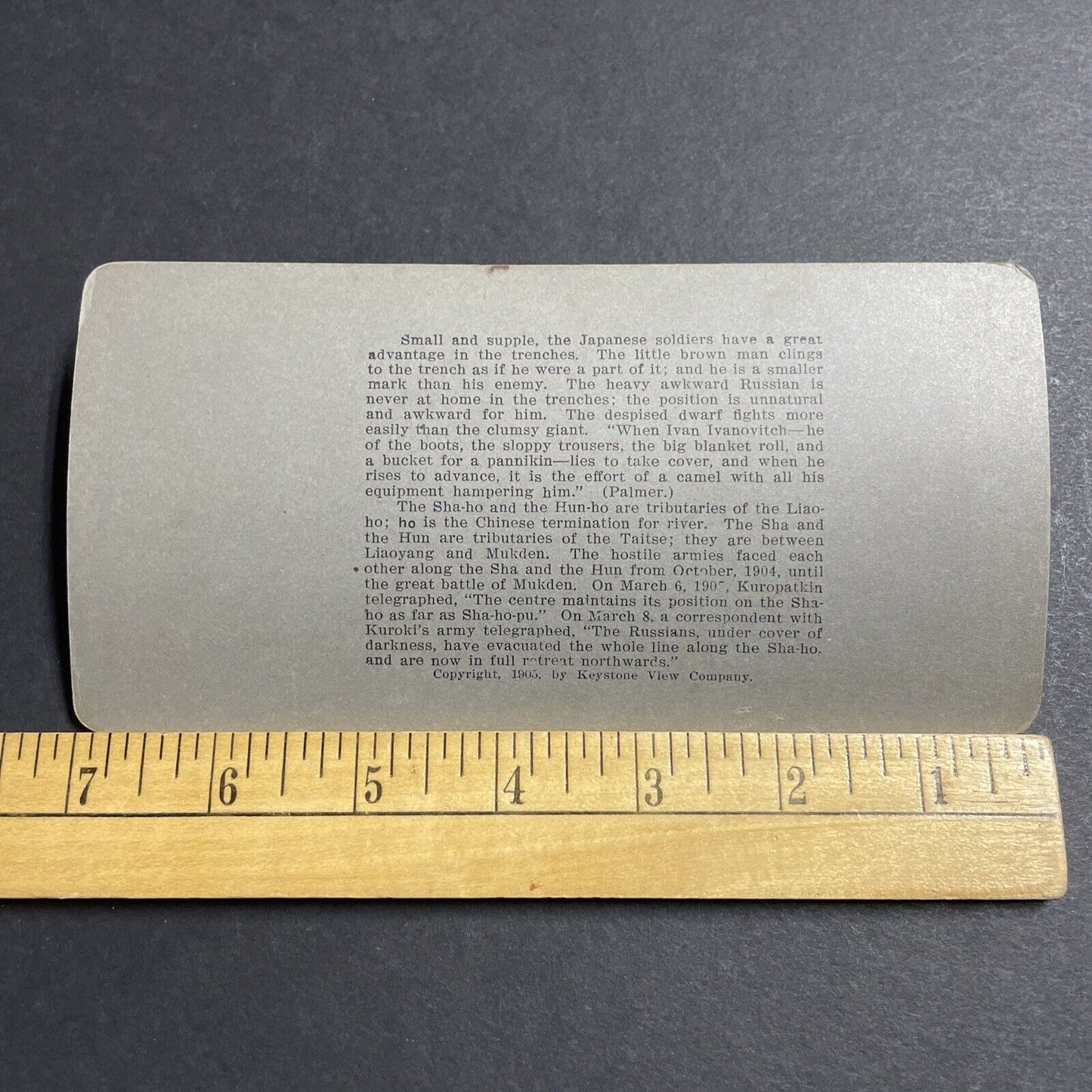 Antique 1905 Japan Rifleman Shooting At Russian Army Stereoview Photo Card P5581