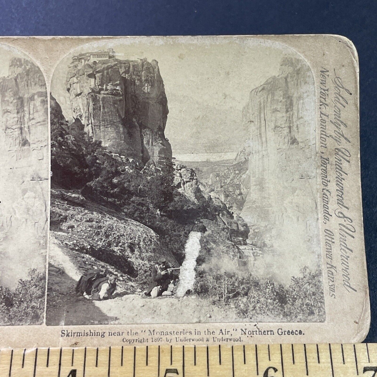 Antique 1897 Soldier In Greco-Turkish War Greece Stereoview Photo Card P3843