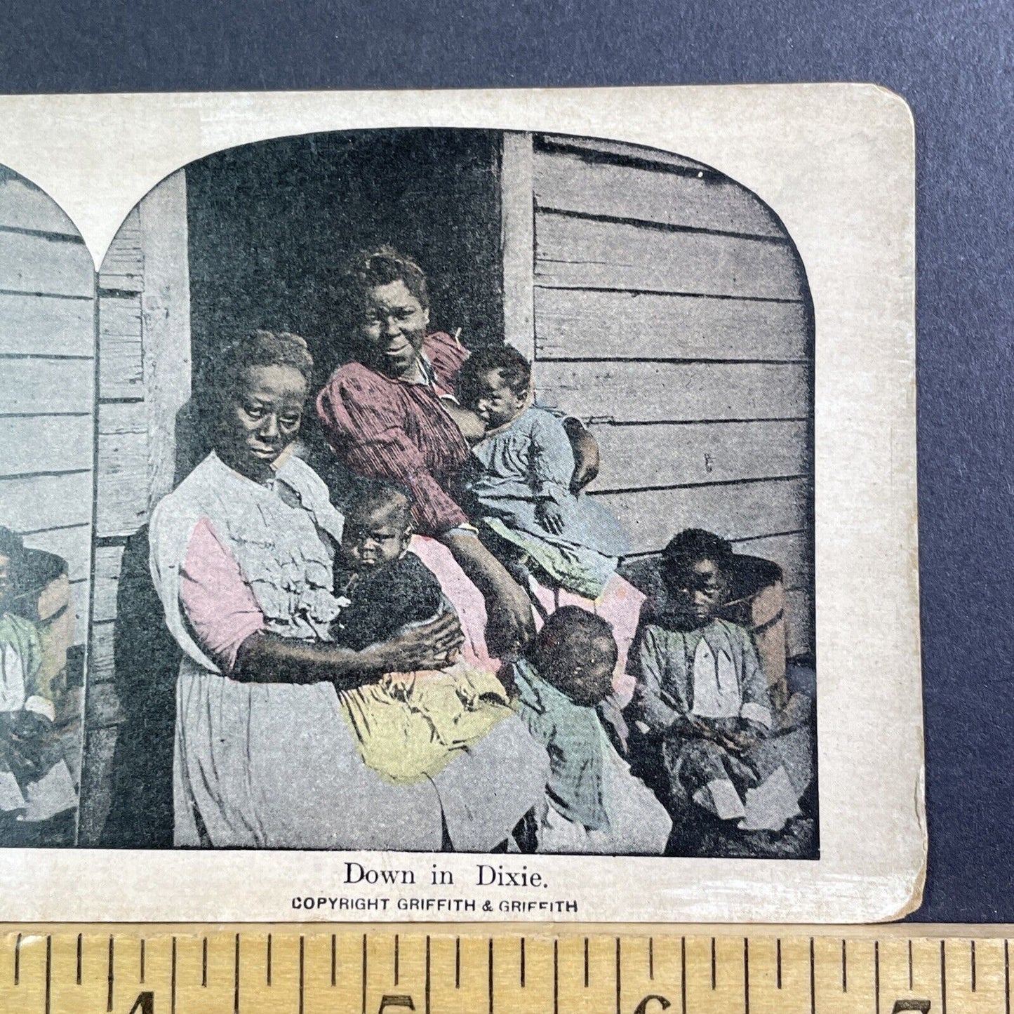 African American Family In The Deep South Stereoview Antique c1896 X1529