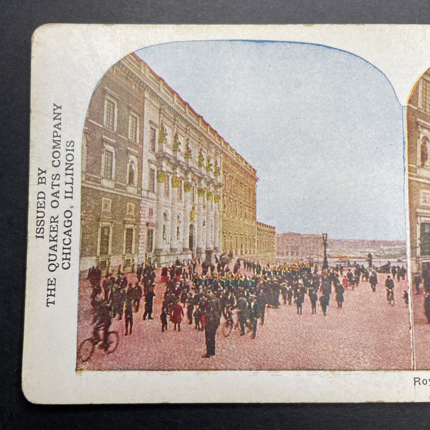 Antique 1906 Swedish Royal Palace Guards Stockholm Stereoview Photo Card P1146