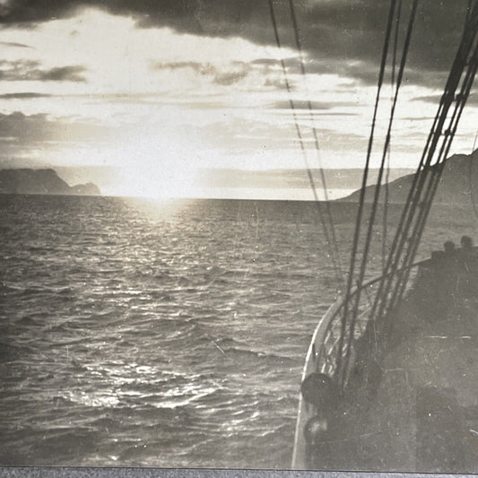 Antique 1920s North Cape Nordkapp Norway Stereoview Photo Card P1714