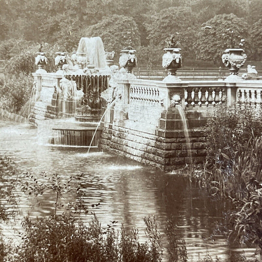 Antique 1896 Hyde Park London England UK Stereoview Photo Card P4574