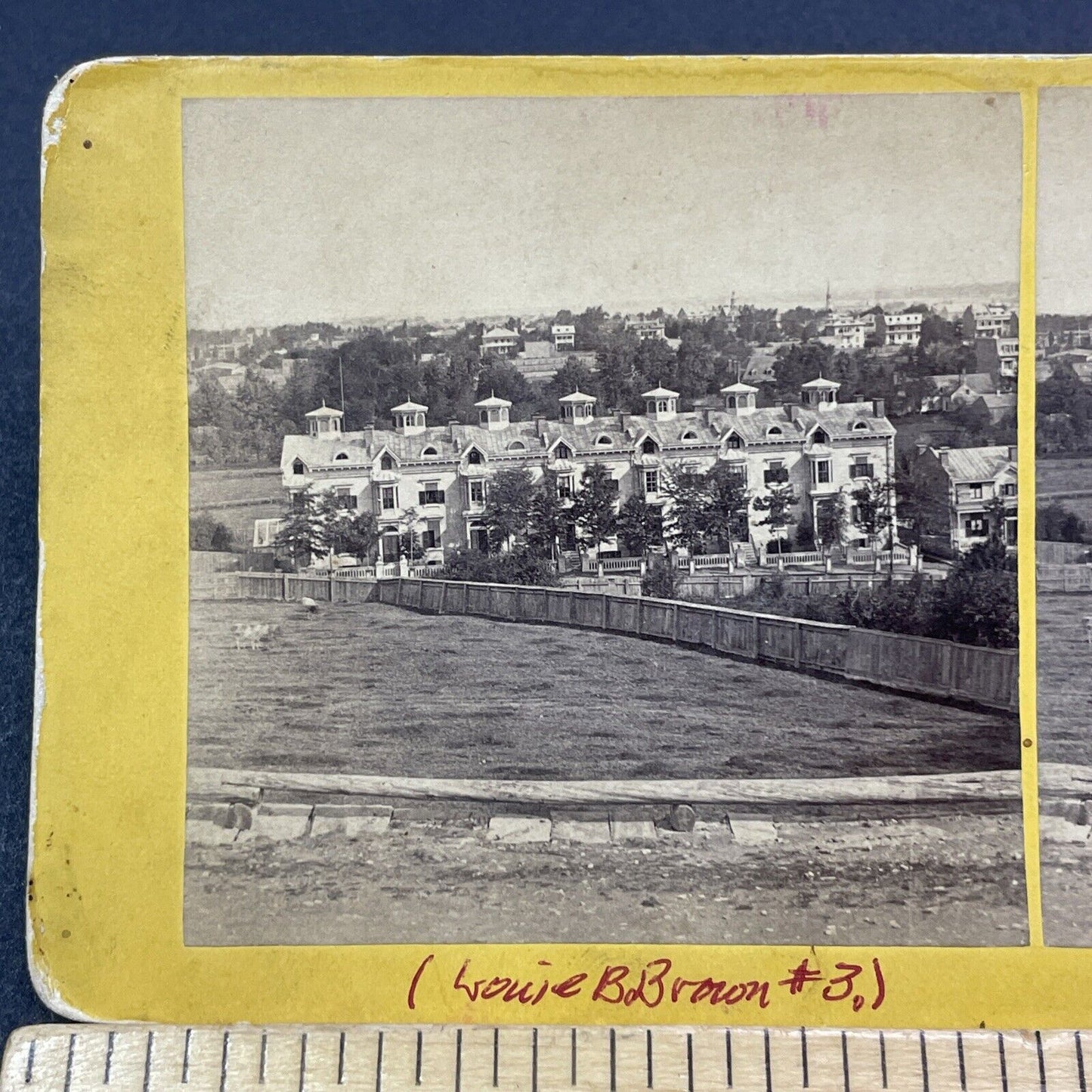 Antique 1870s McGill College Ave University Dorms Stereoview Photo Card V1974