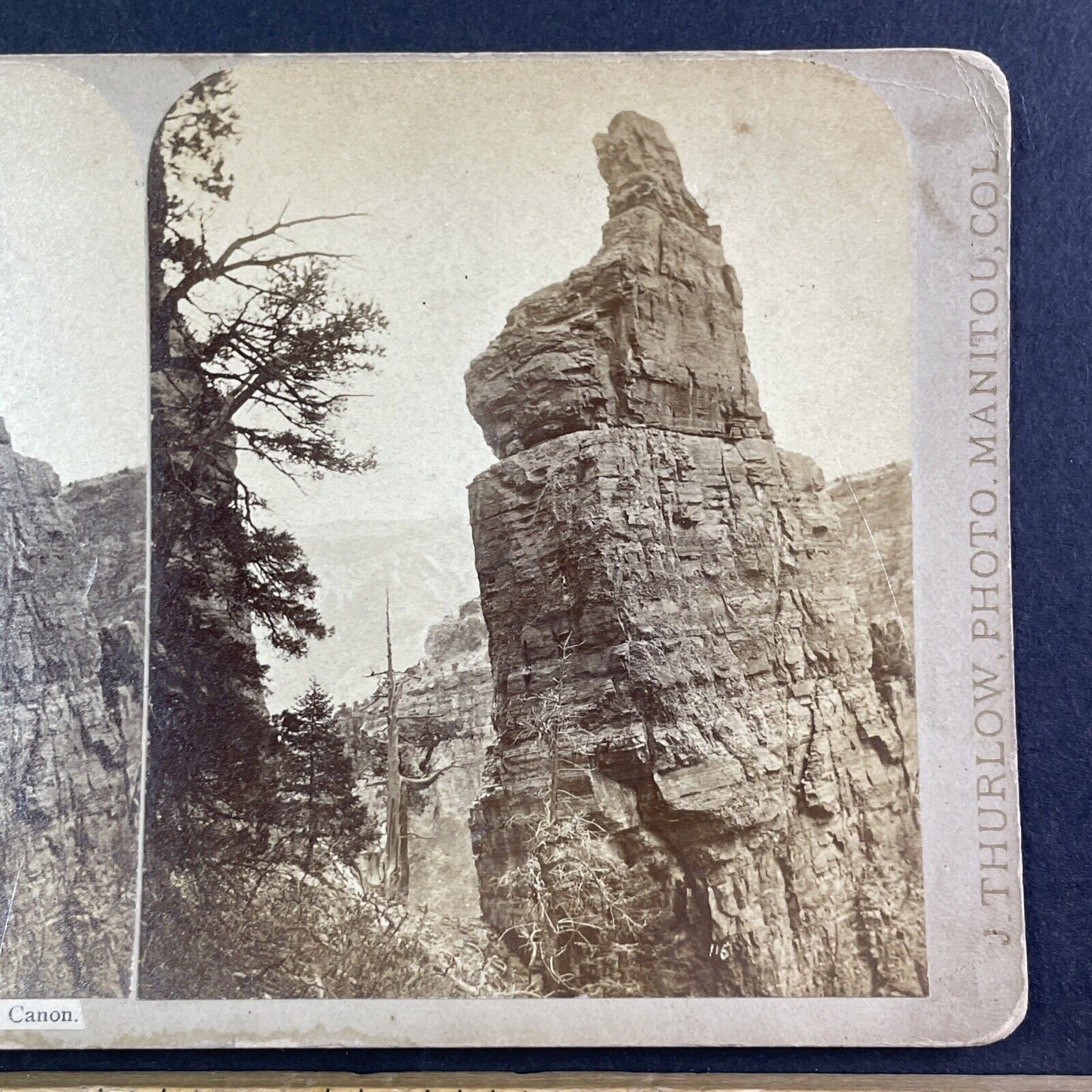 Williams Canyon Manitou Springs Stereoview James T. Thurlow Antique c1870 X3648