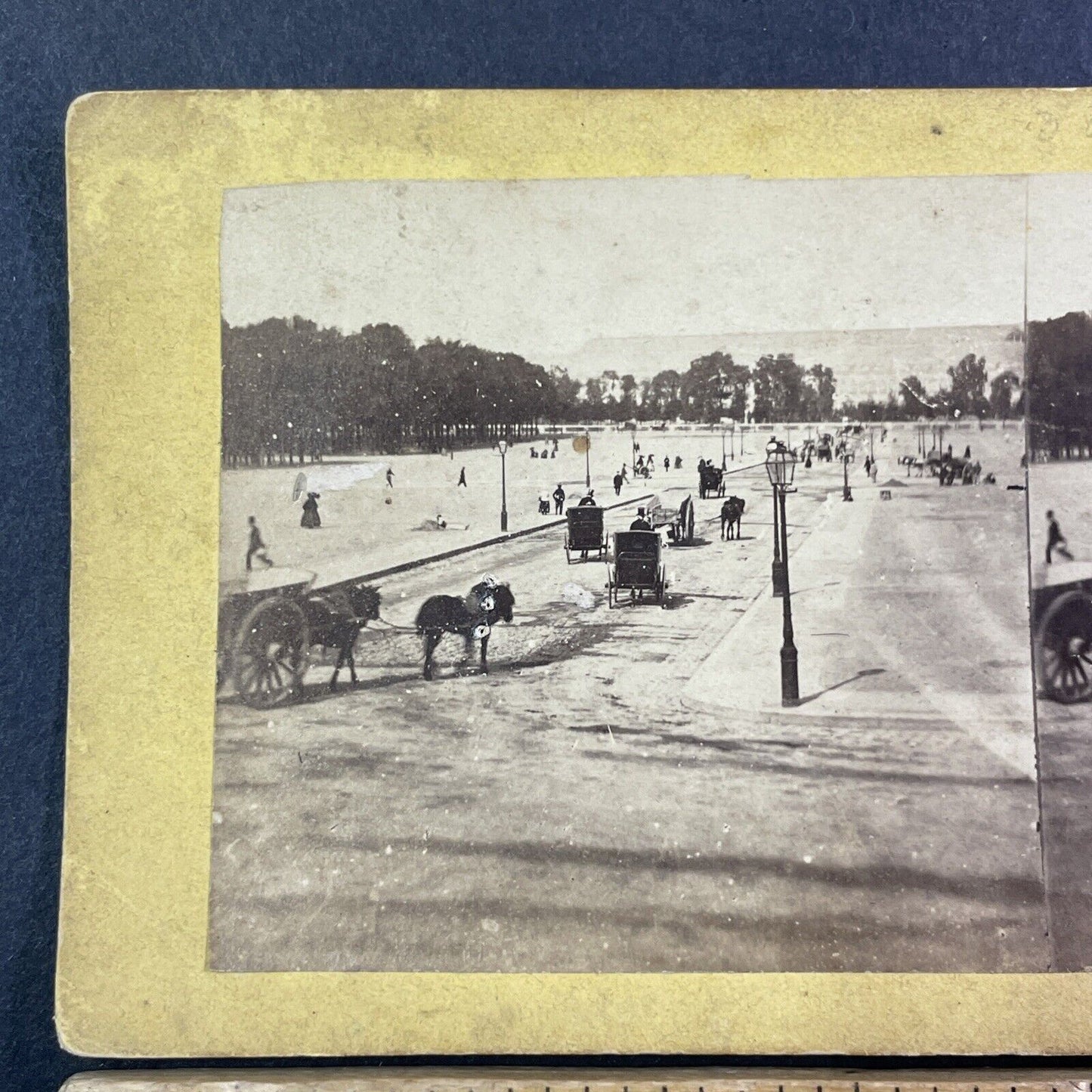 The Road To Les Invalides Paris Stereoview Tomb Of Napoleon Antique c1860 X2703