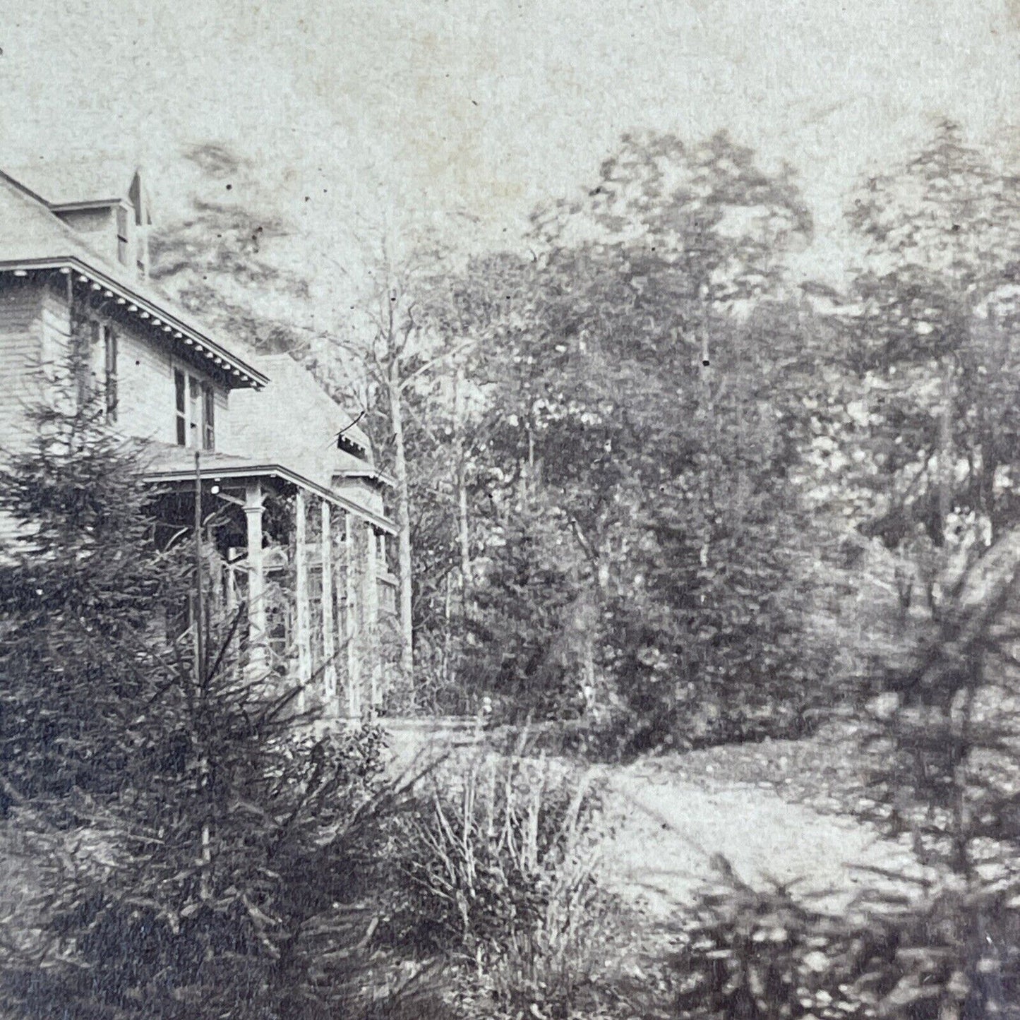 Alfred Nelson Wilcox House Stereoview Guilford Connecticut Antique c1870s X3126