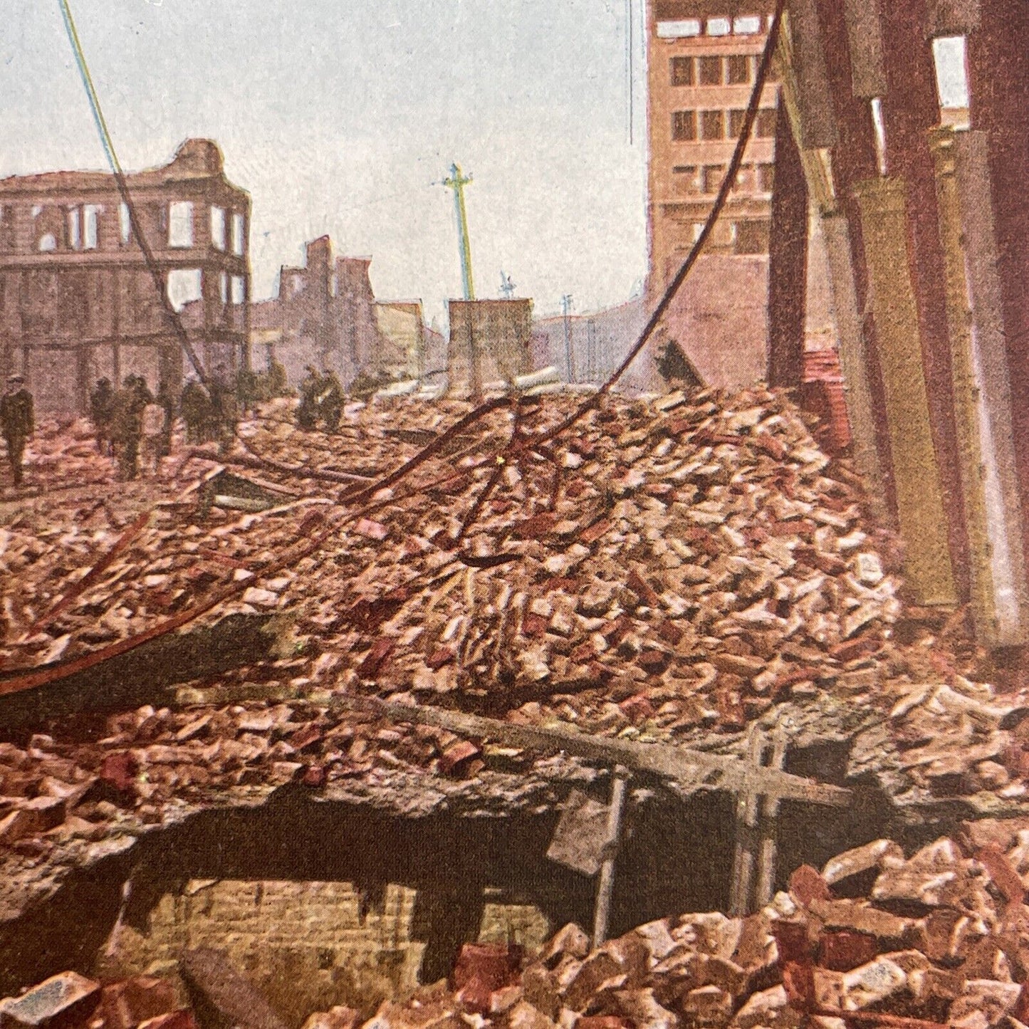 Antique 1910s San Francisco Earthquake Chinatown Stereoview Photo Card 2300-45