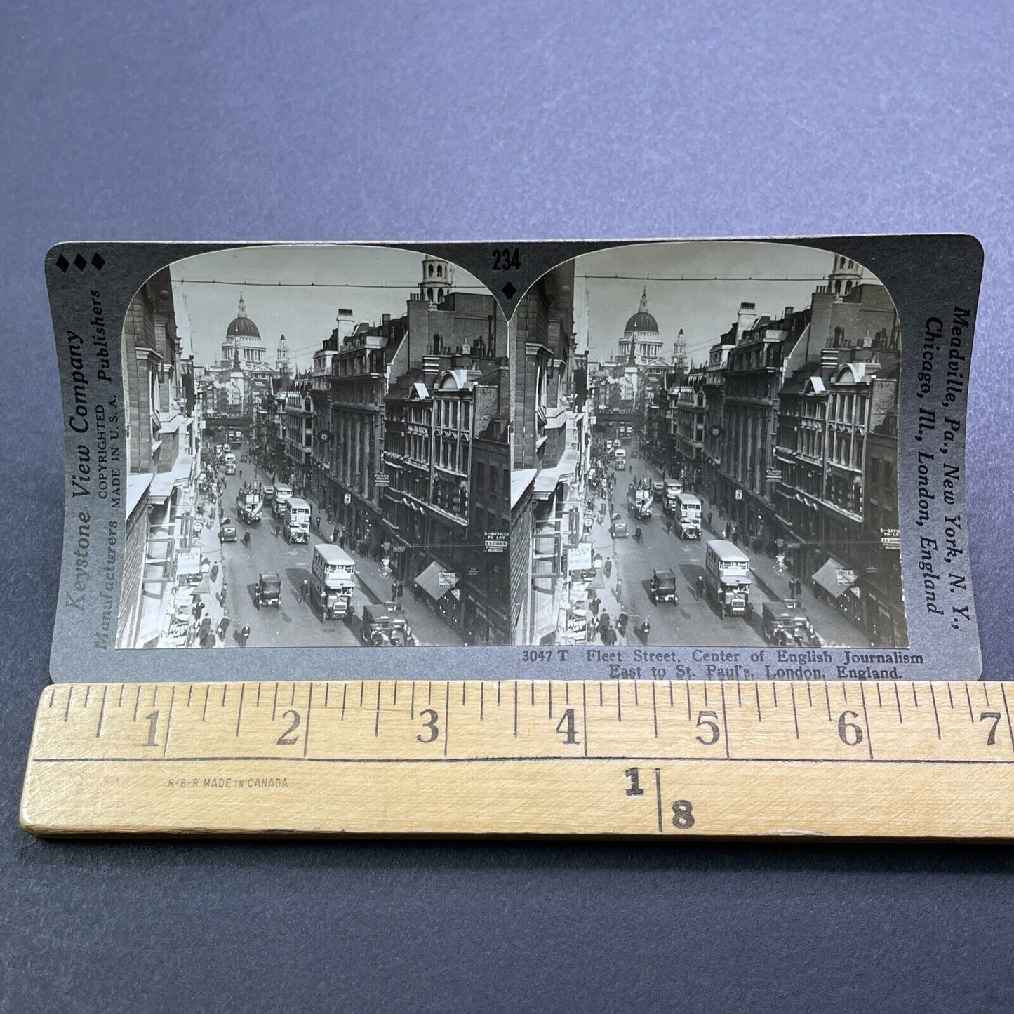 Antique 1920s St. Paul's Cathedral London England Stereoview Photo Card V2958