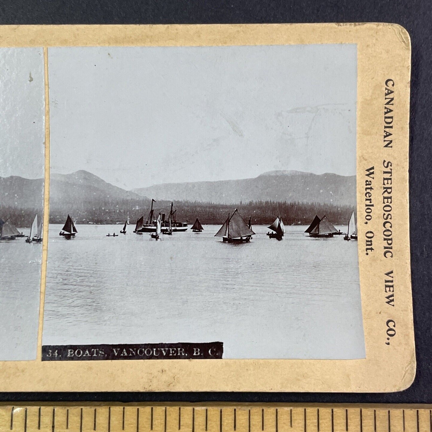 Vancouver British Columbia Canada Stereoview CPR Rail Views c1899 Y2107