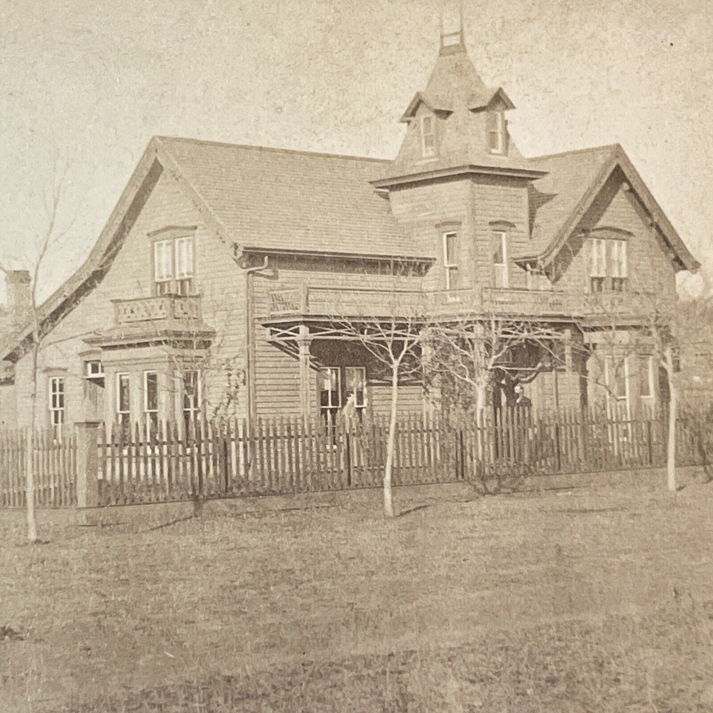 J.C. Williams Homestead Stereoview LaGrange Georgia Antique c1870 X2566