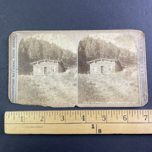 McCartney's Hotel Mammoth Hot Springs Stereoview T.W. Ingersoll c1888 Y170