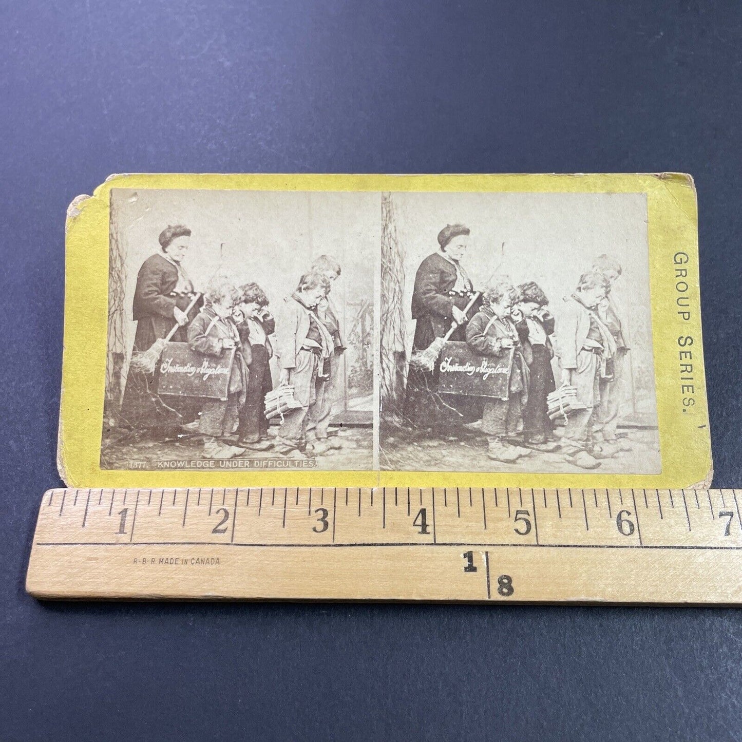 Antique 1870s Children In Extreme Poverty In America Stereoview Photo Card P3976