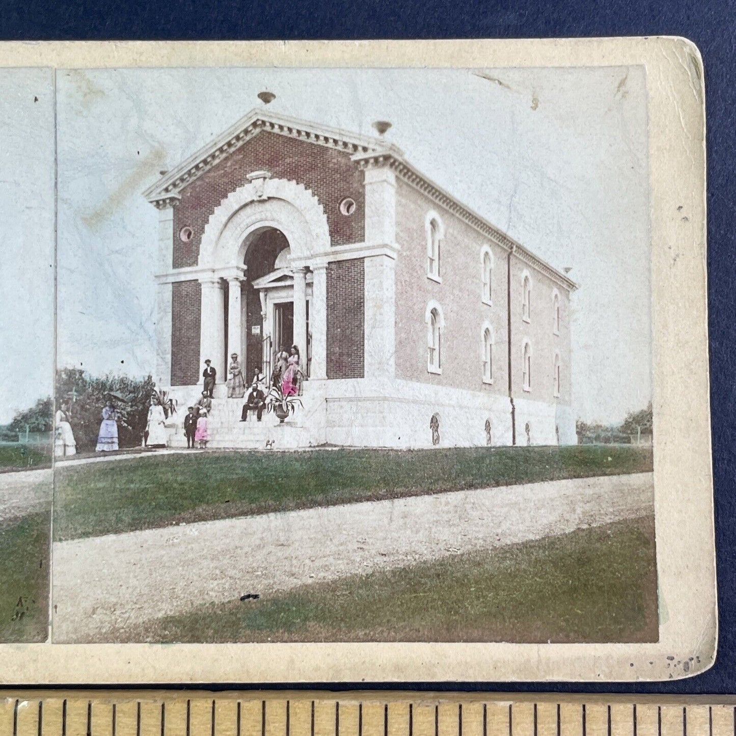 Stephen and Peter Sachs Museum Stereoview St. Louis MO Antique c1865 X3851