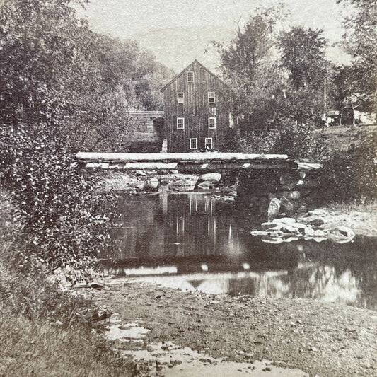 Antique 1870s North Conway NH Lumber Mill Stereoview Photo Card V1714