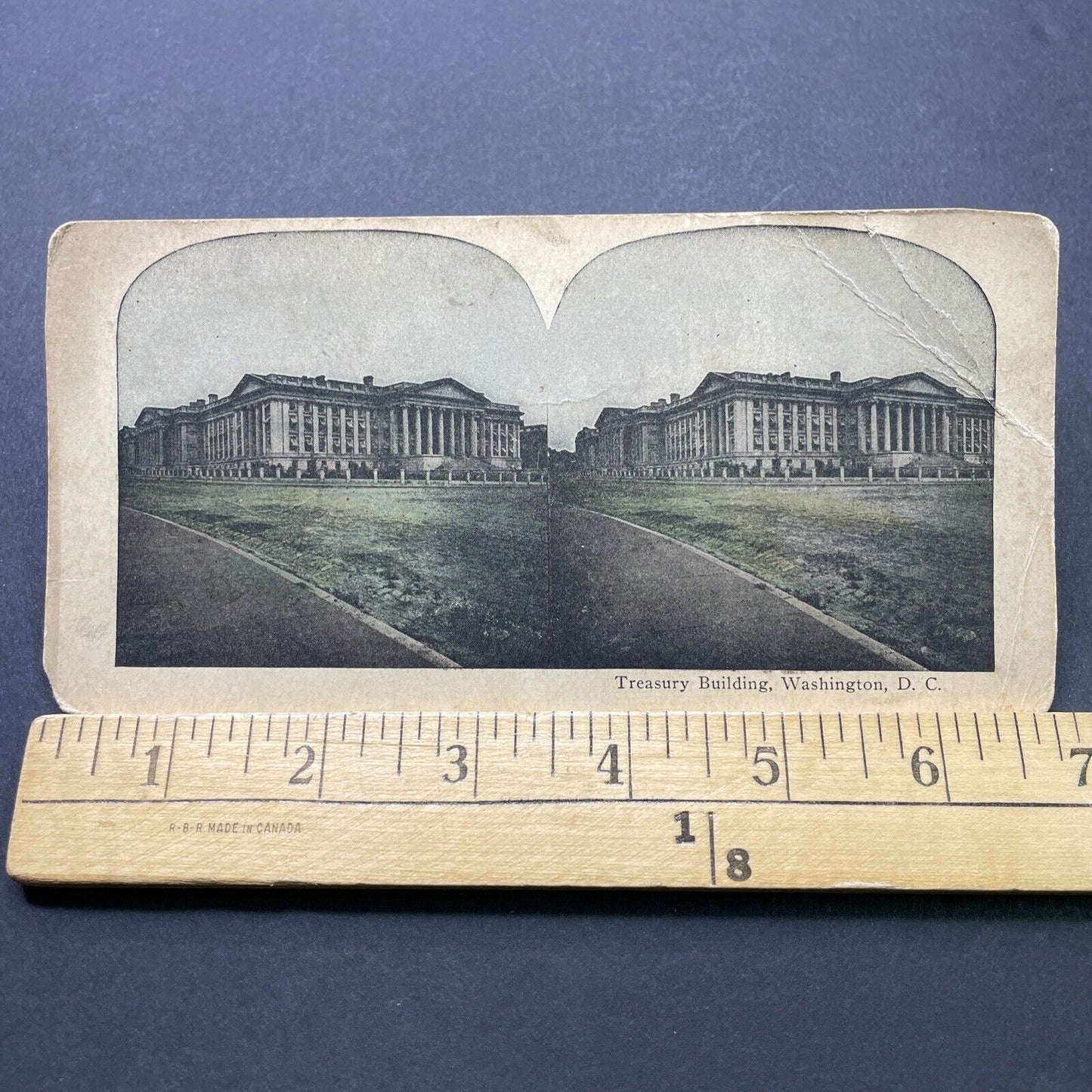 Antique 1870s The Treasury Building Washington DC Stereoview Photo Card P2497