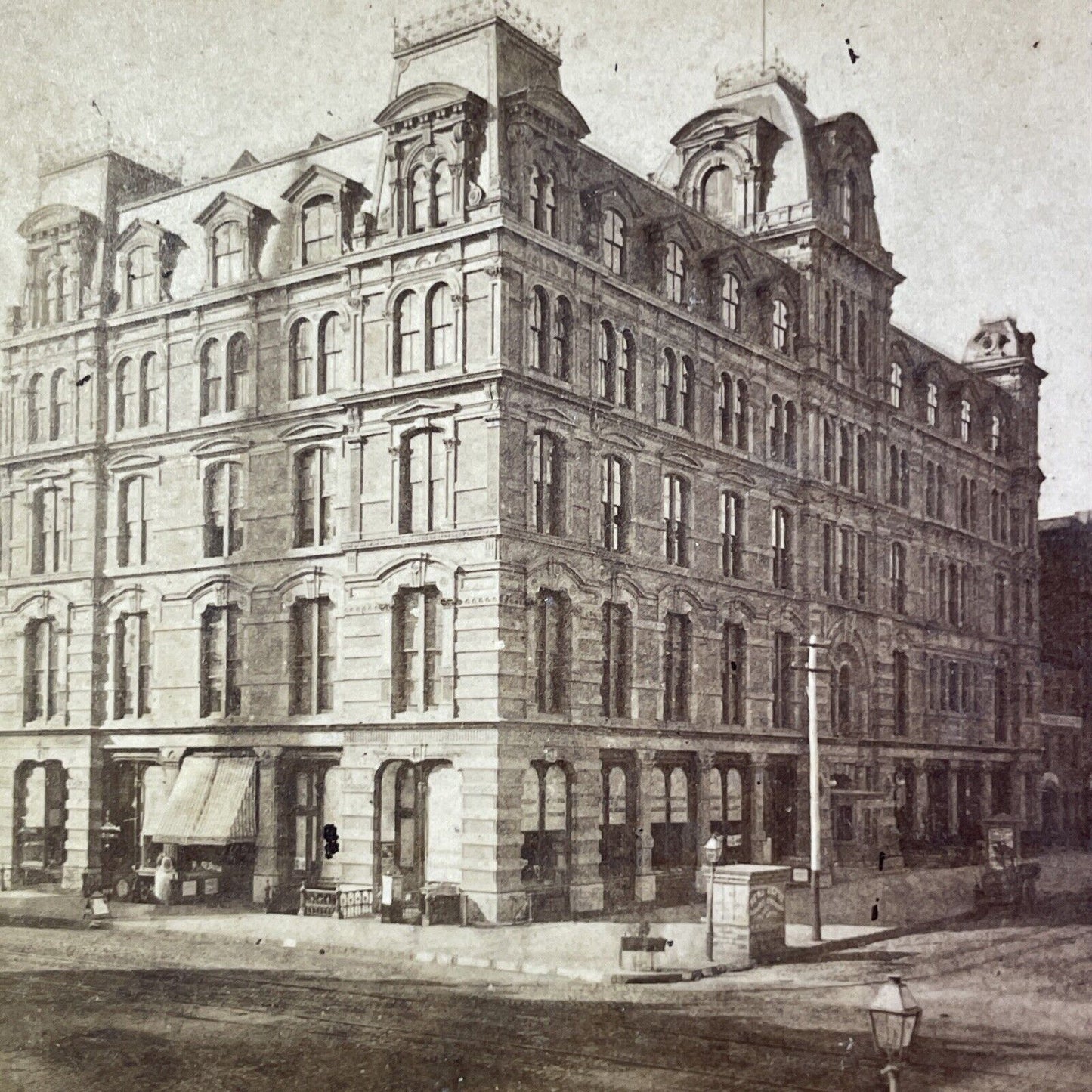 The YMCA Building Park Avenue Stereoview Manhattan New York City c1870s Y431