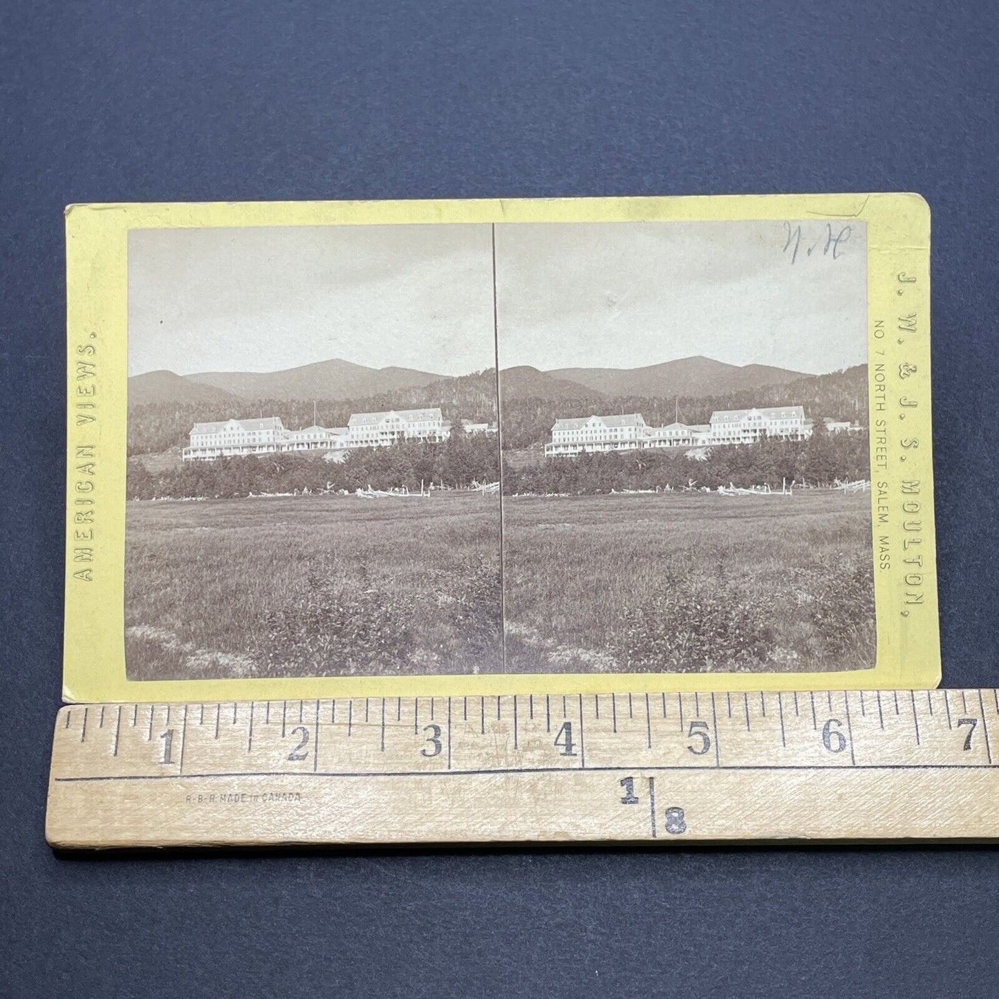 Antique 1870s Glen House Hotel Mt Washington NH Stereoview Photo Card V1704