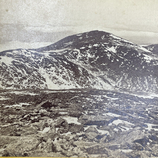 Antique 1870s First Photos Peak Of Mount Washington Stereoview Photo Card P1119