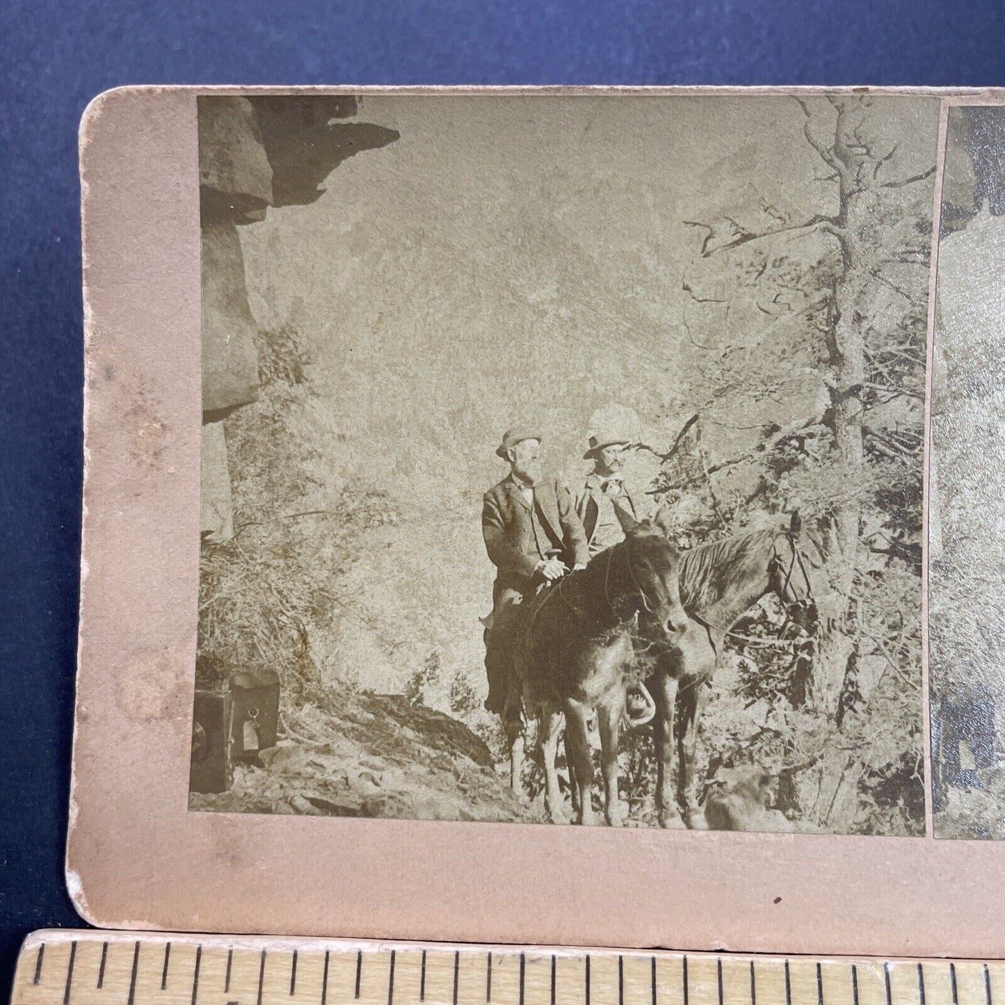 Antique 1890 Silver Miners Mining Ouray Colorado Stereoview Photo Card P3523