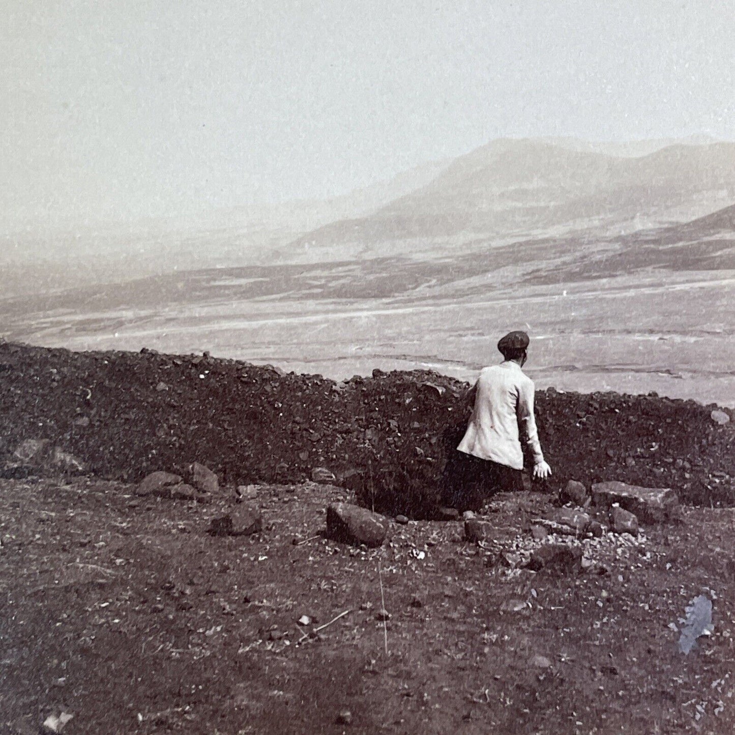 Spion Kop Deadly Battlefield Stereoview Boer War South Africa c1901 Y3018