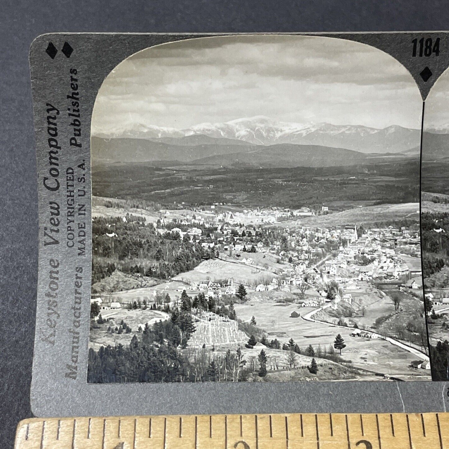 Antique 1910s North Conway & Conway New Hampshire Stereoview Photo Card V2630