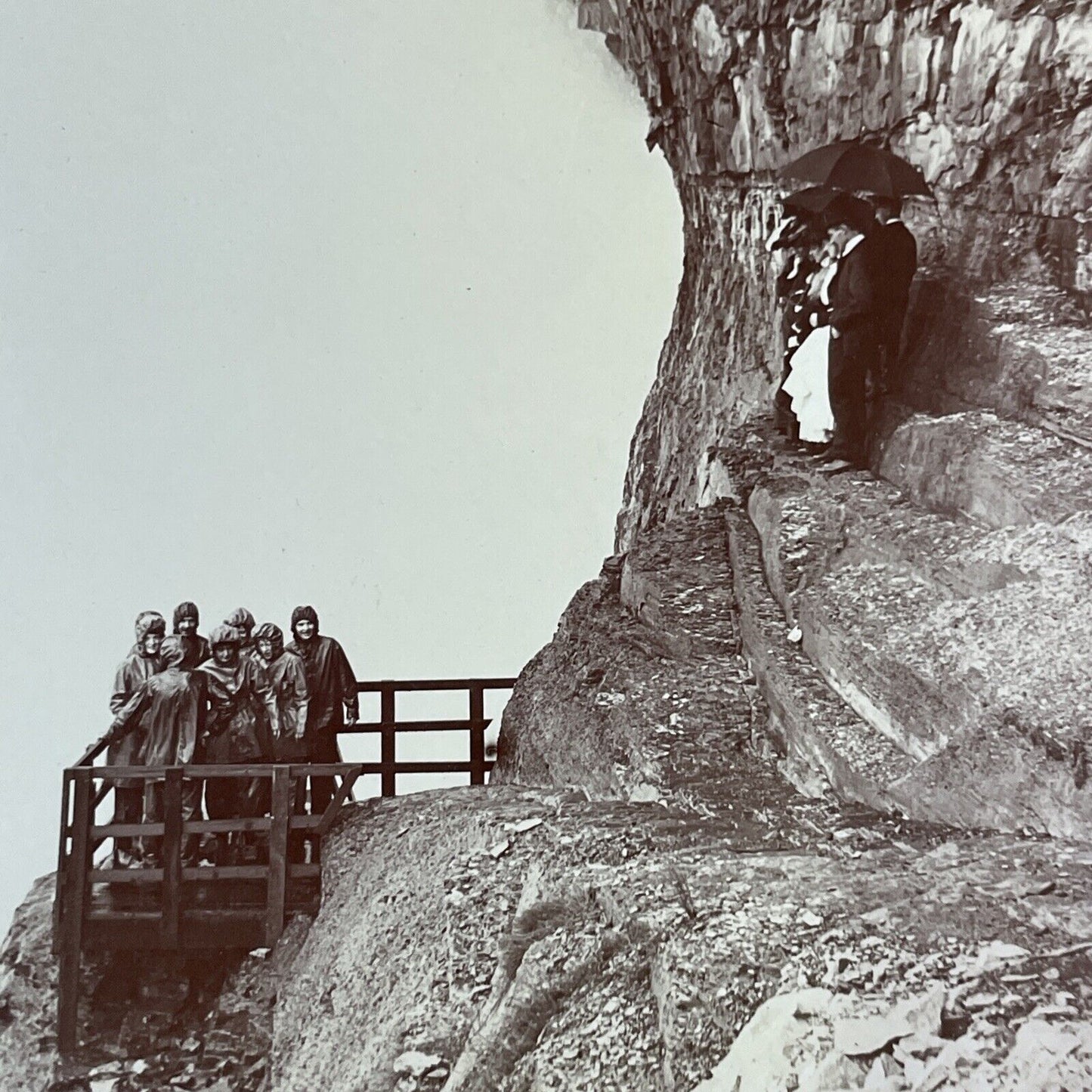 Niagara Falls Cave of the Winds Stereoview George and Rawlings c1901 Y1456