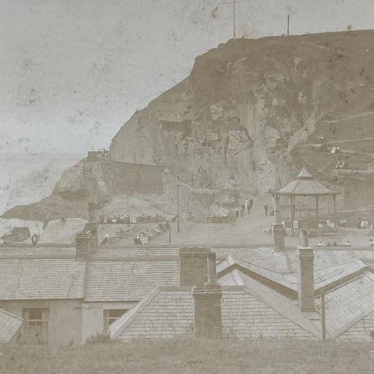 Antique 1910 Capstone Hill Ilfracombe UK Stereoview Photo Card V2200