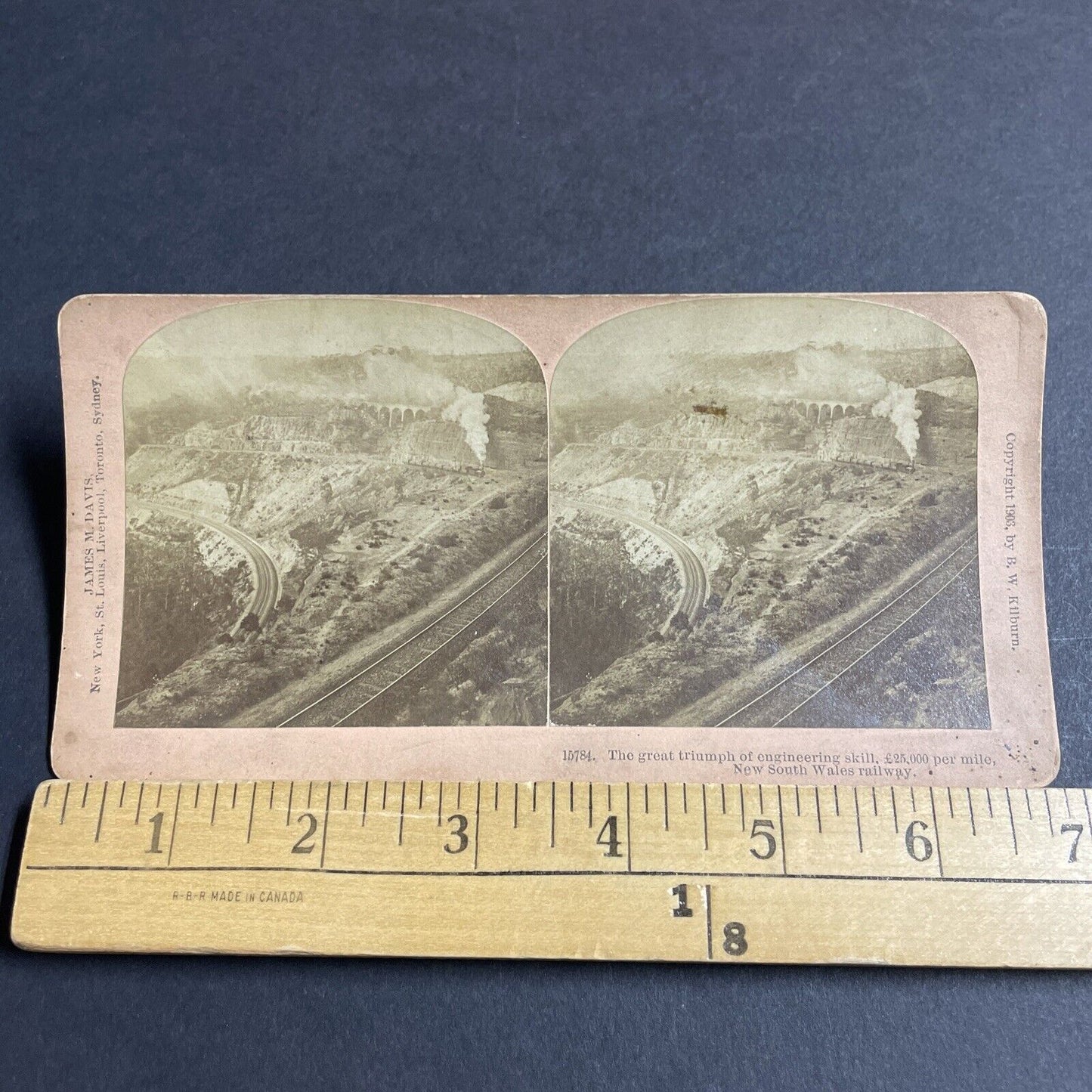 Antique 1903 New South Wales Railway Australia Stereoview Photo Card P4519