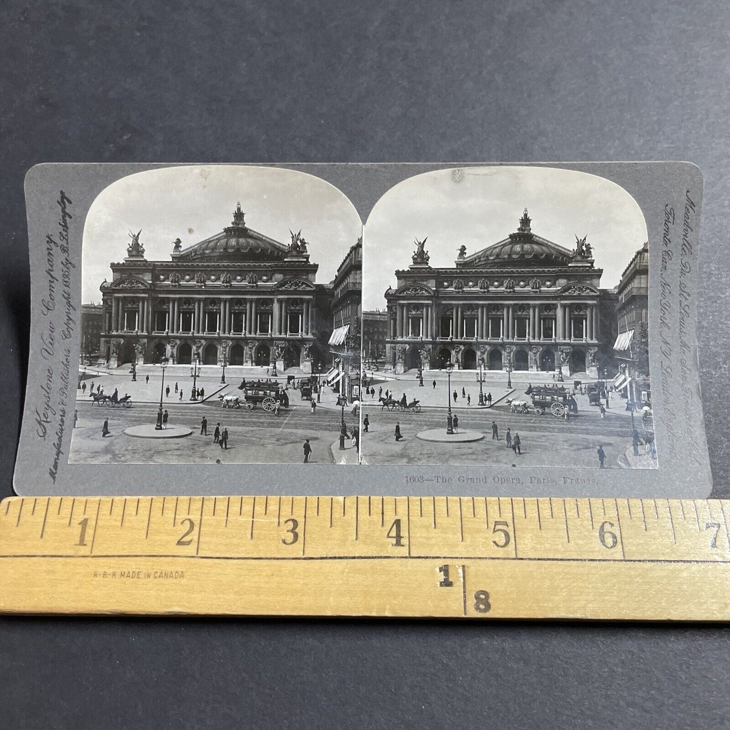 Antique 1895 The Grand Opera In Paris France Stereoview Photo Card P5145