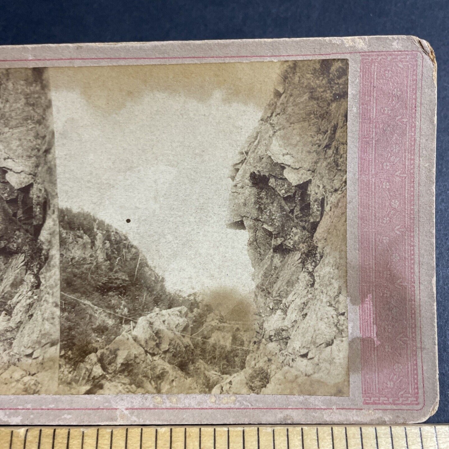 Antique 1870s White Mountains New Hampshire Stereoview Photo Card P4784