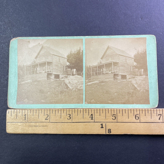 Hermit House Warner NH Mountains Stereoview MC Harriman Antique c1875 X1212