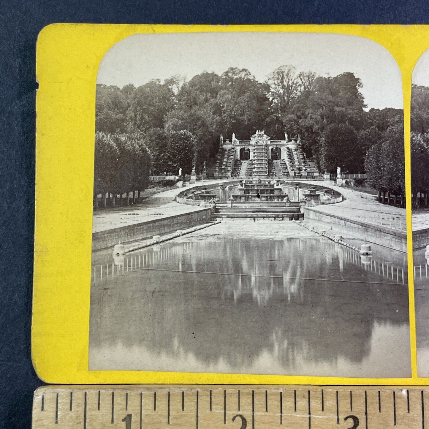 Chateau de Saint Cloud Paris France Stereoview Photo Card Antique c1867 X1576