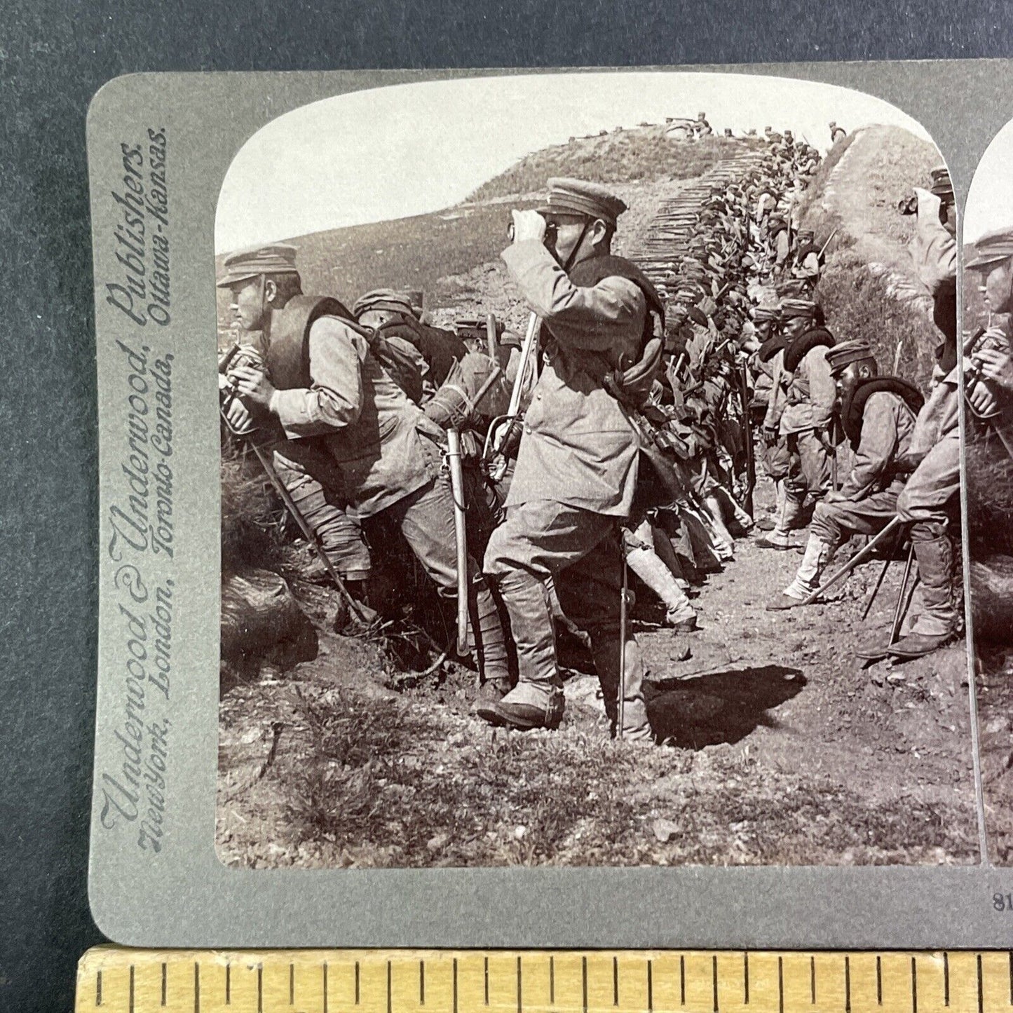 Japanese Troops In Tieling China Stereoview Military Army Antique c1905 X2469