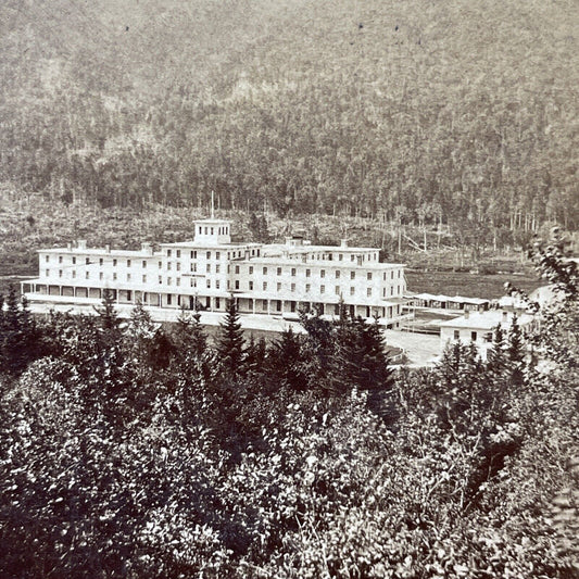 Antique 1870s The Fabyan House White Mountains NH Stereoview Photo Card V1764