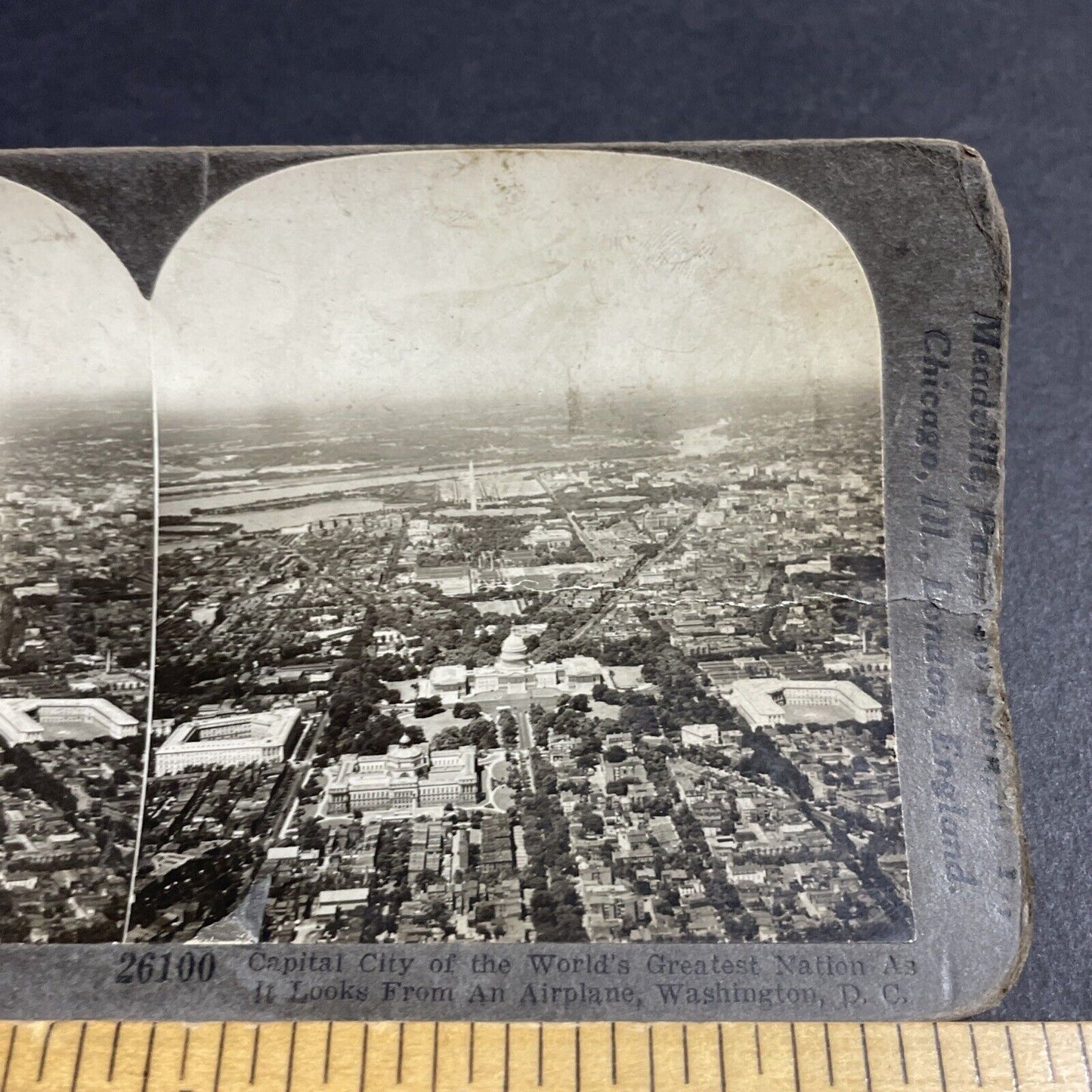 Antique 1920s The Capitol Building Washington DC Stereoview Photo Card P4276