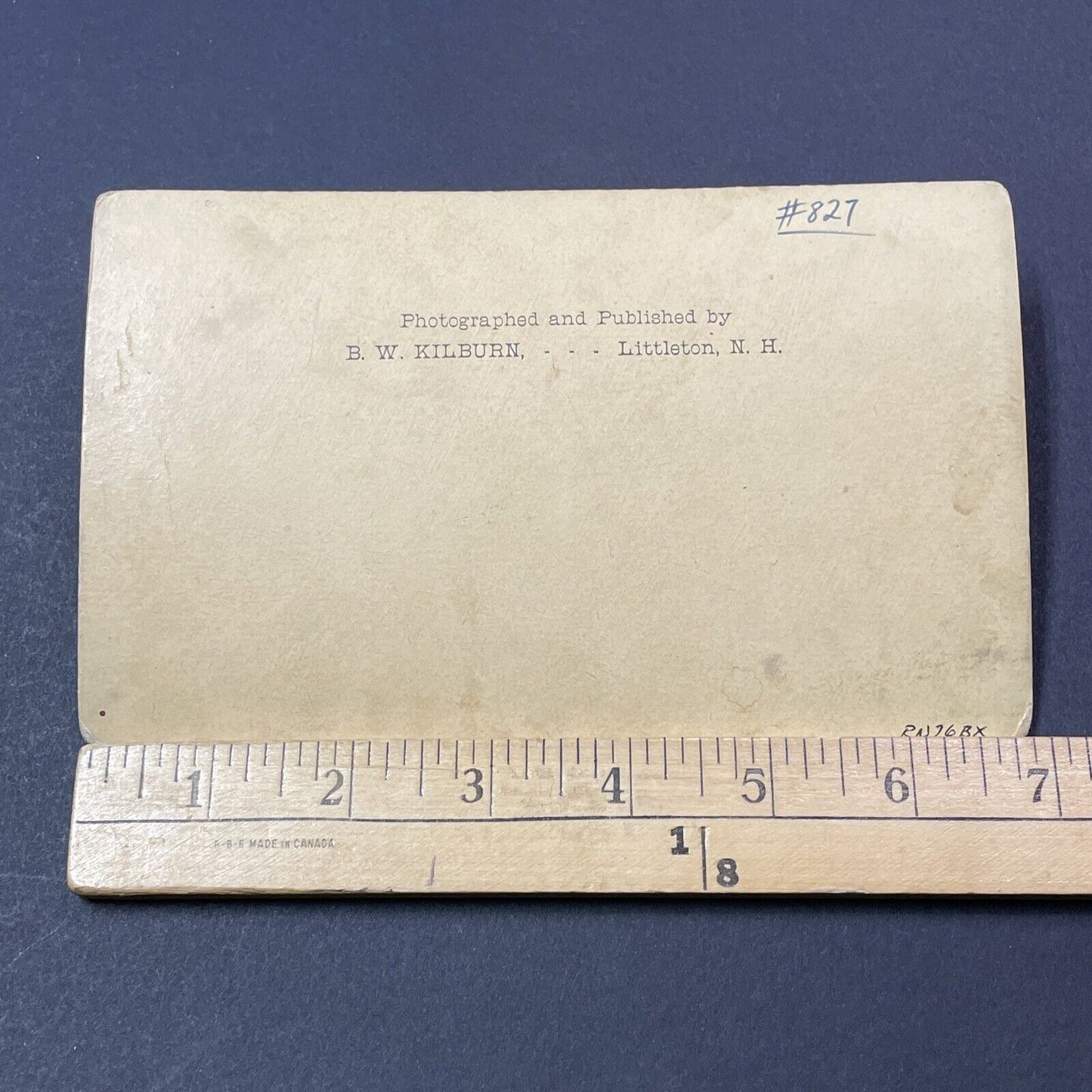 Antique 1870s Wedged Boulder Rock Franconia Notch Stereoview Photo Card V1889