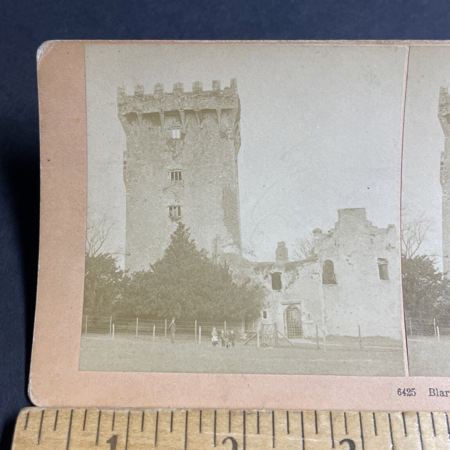 Antique 1891 Blarney Stone Castle Cork Ireland Stereoview Photo Card P4581