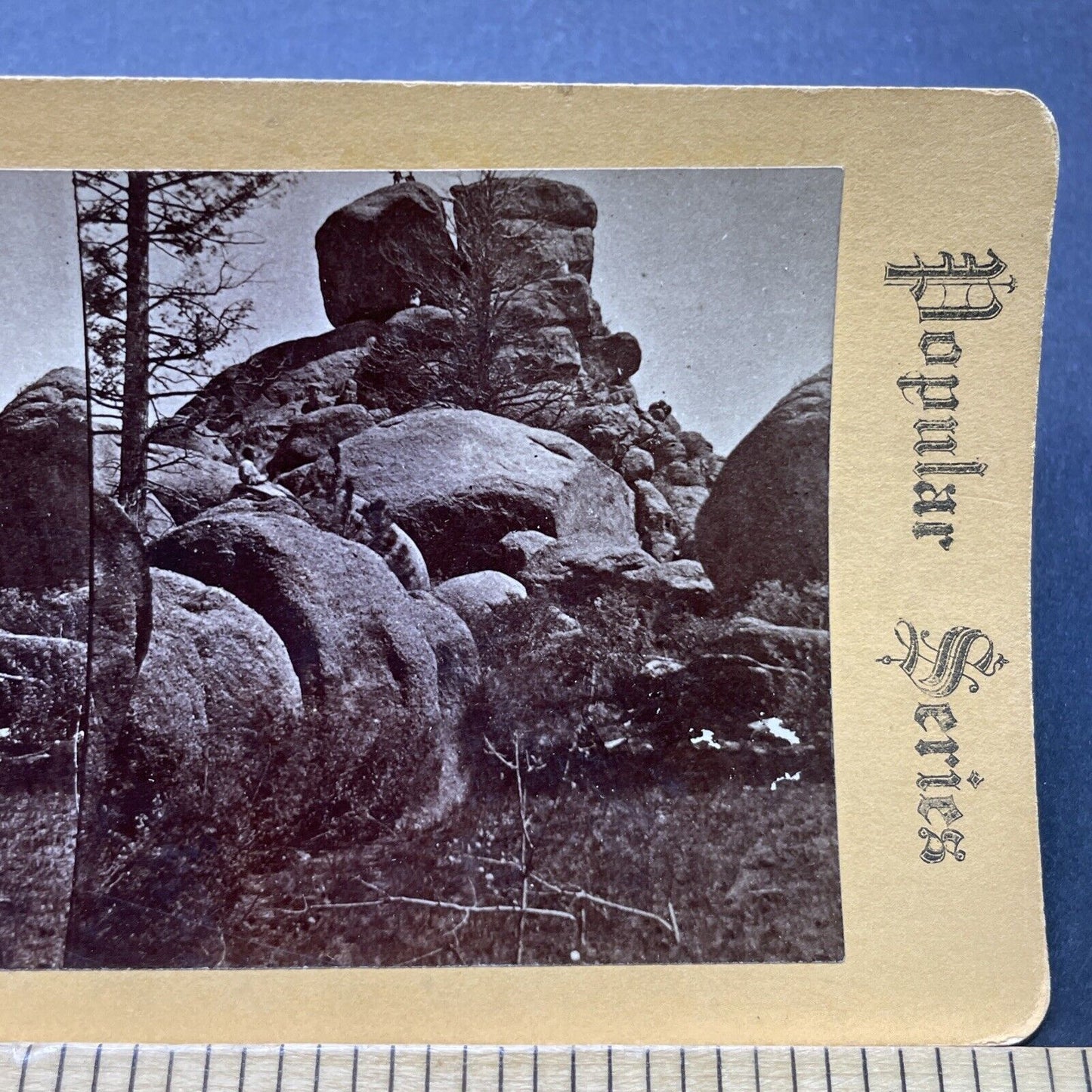 Antique 1870s Rock Spires South Park Colorado Stereoview Photo Card P2481