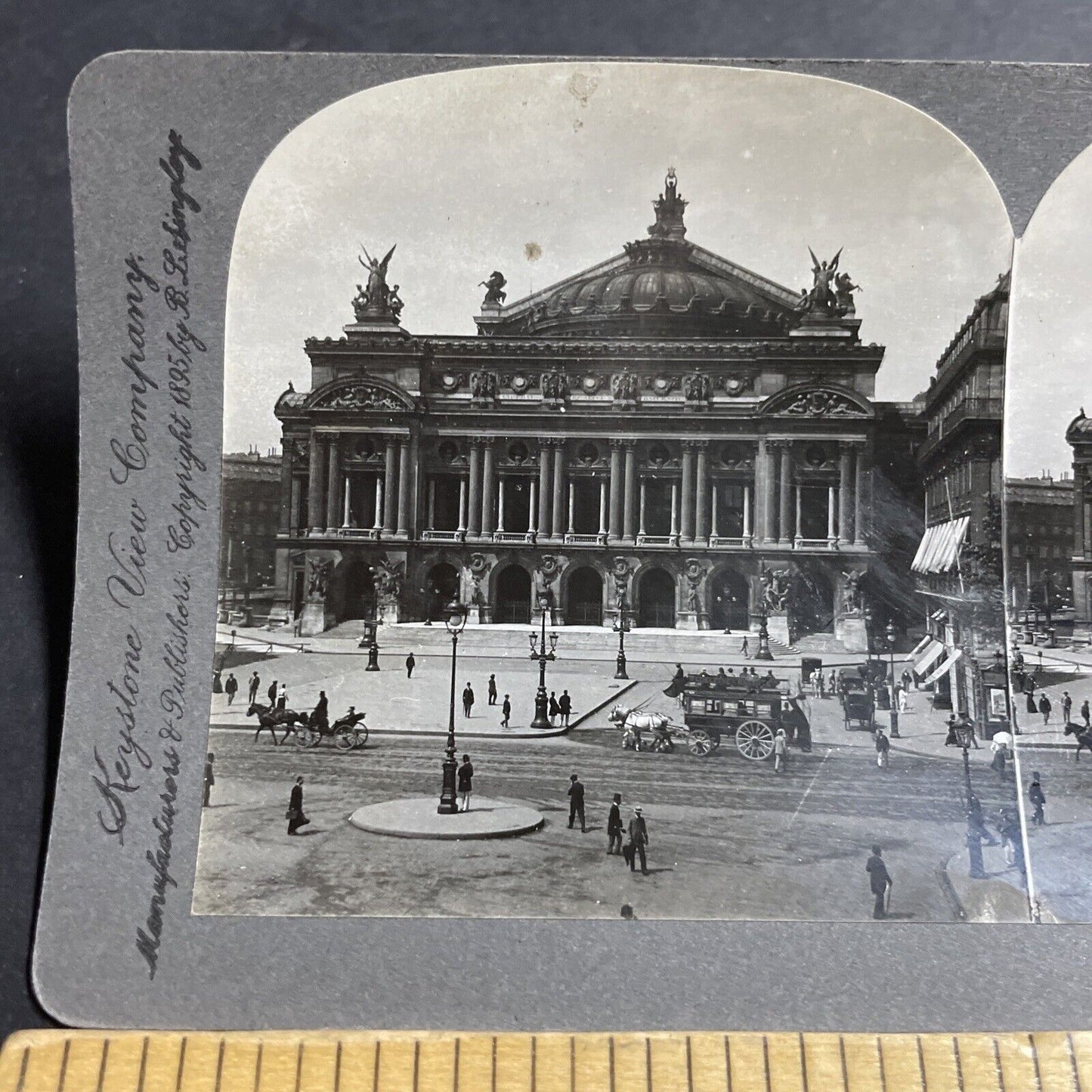 Antique 1895 The Grand Opera In Paris France Stereoview Photo Card P5145